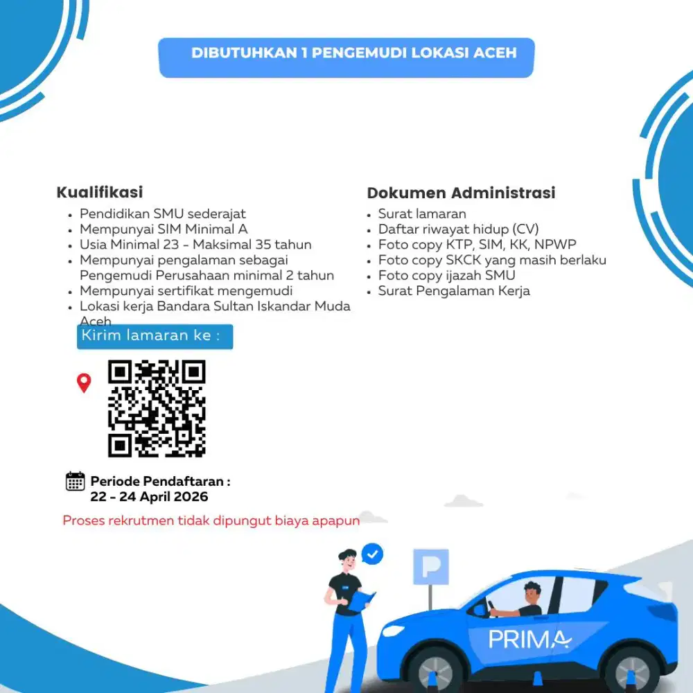 Lowongan pengemudi Aceh
