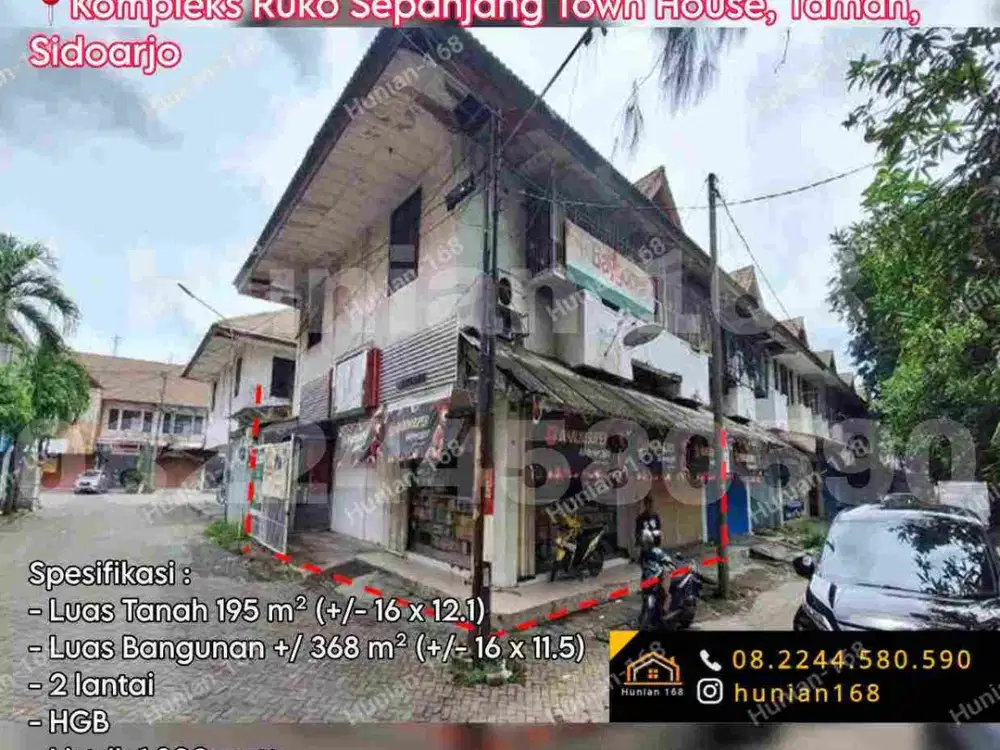 Ruko Kantor Toko Jalan Raya Ngelom Taman Sepanjang Trosobo Sidoarjo Kota Propinsi Provinsi Pusat Tengah