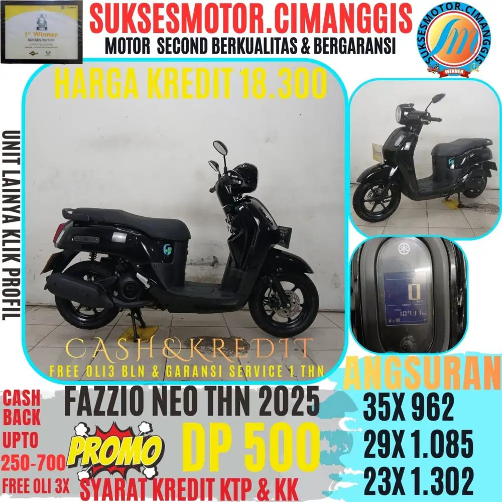 FAZZIO NEO PROMOTERMURAH CASHBACK UPTO700RBU FREEOLI3X BERGARANSI