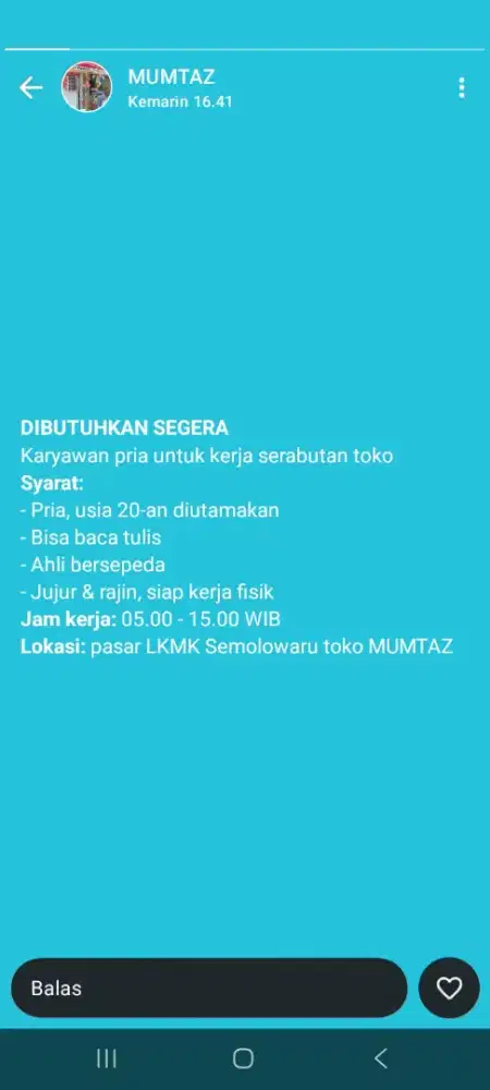 loker serabutan di pasar