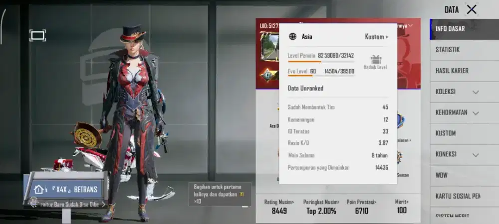 Akun pubg old punya pribadi dari awal ss