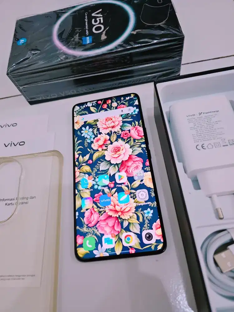 Vivo V50 5G 12/256 Fulset Ori Garansi Bulan 4 2027 Bh 100%