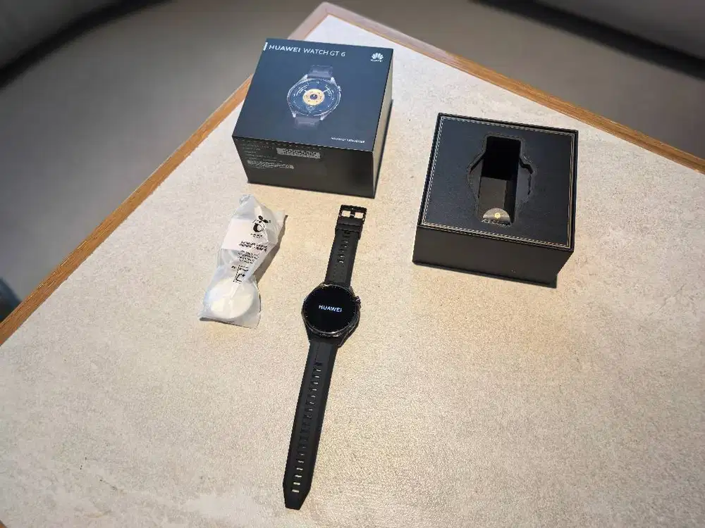 Huawei Watch GT 6 46mm Black - Ex Review Unit - Mulus 99% Fullset