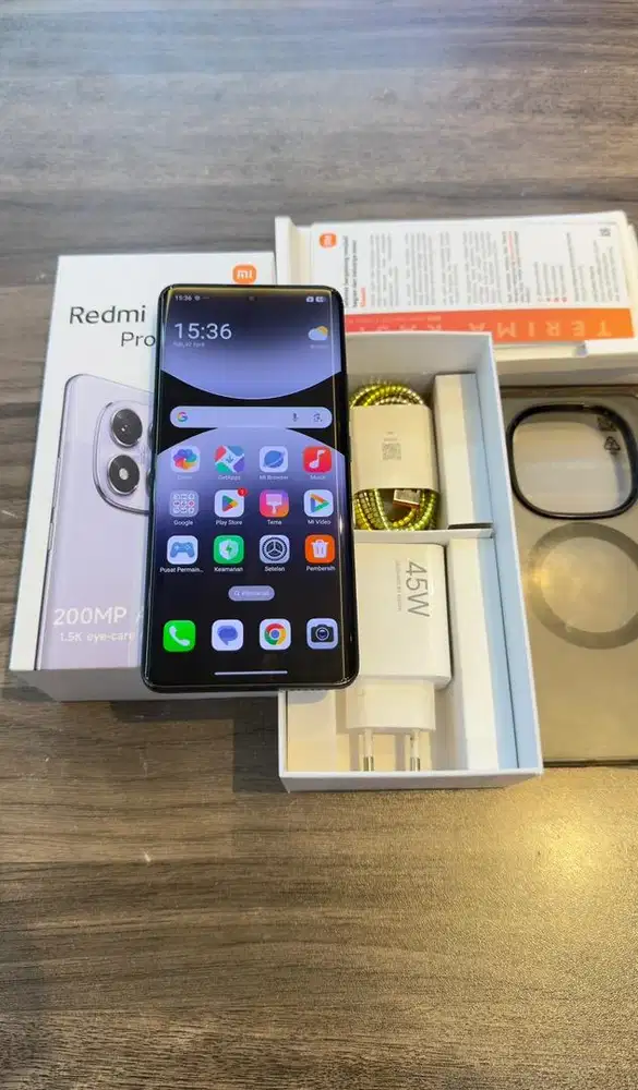 Xiaomi Note 14 Pro 5G Black 8/256GB Resmi Lengkap