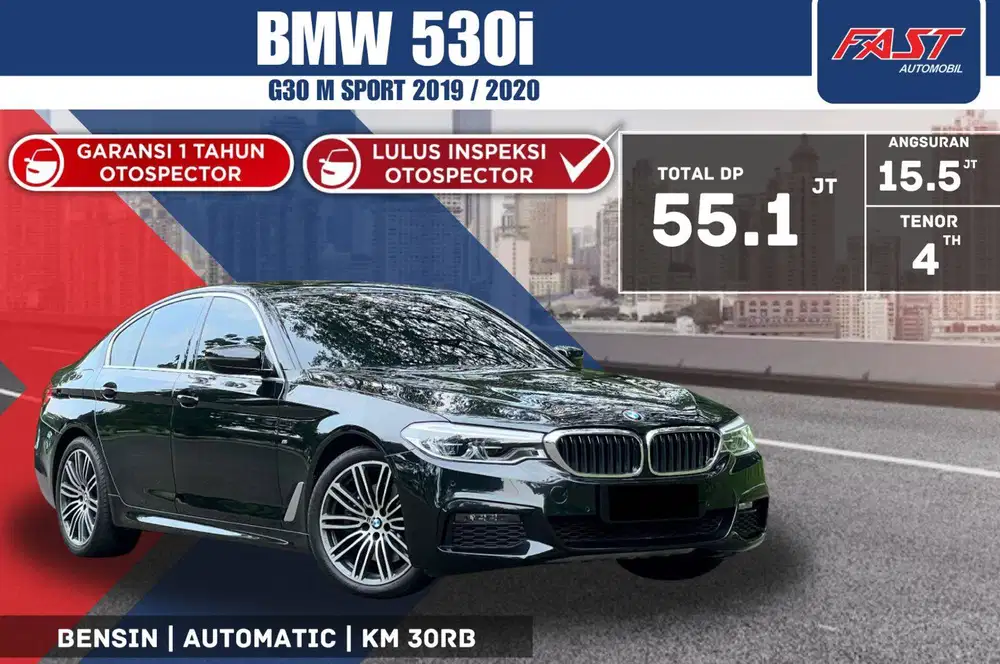 BMW 530i G30 2020 / 2019 M SPORT SUNROOF LOW KM.30RB & PAJAK PANJANG