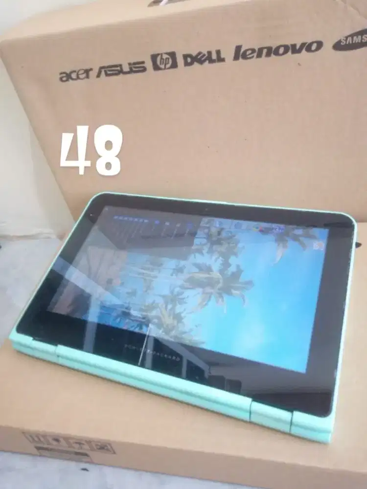 Touchscreen 2in1 HP Convertible x360 N3050 DDR 4GB 500GB 12 3 jam