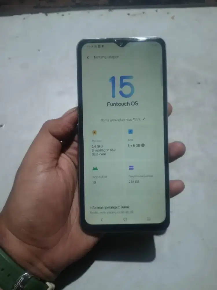 Vivo y27s Pict pemanis, cek deskripsi