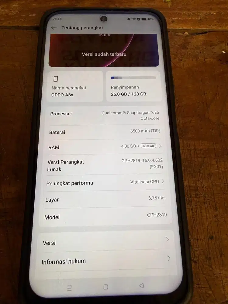 Oppo A6X 4/128 fullset