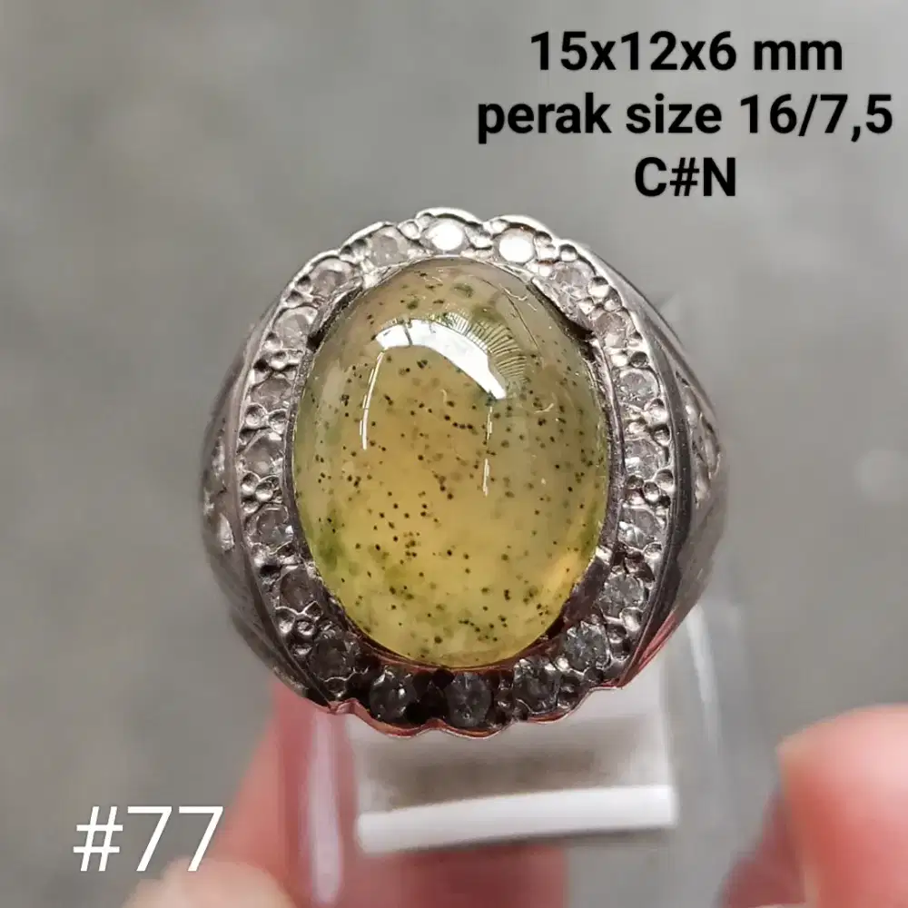 Cincin perak, batu natural sungai Dareh padang