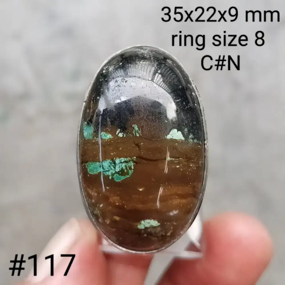 Batu natural bacan coklat