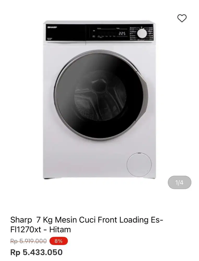 WM FRONT LOAD SHARP 7kg