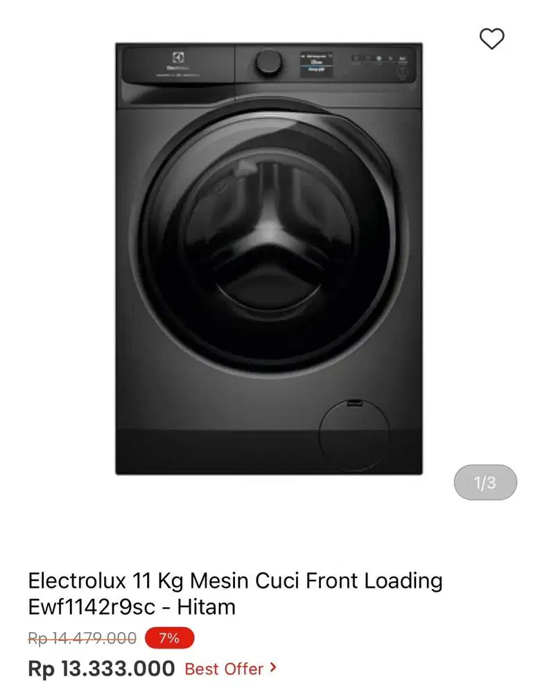 WM FRONT LOAD ELECTROLUX 11kg
