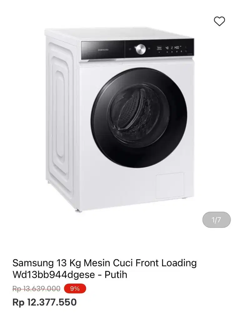 WM SAMSUNG FRONT LOAD 13kg