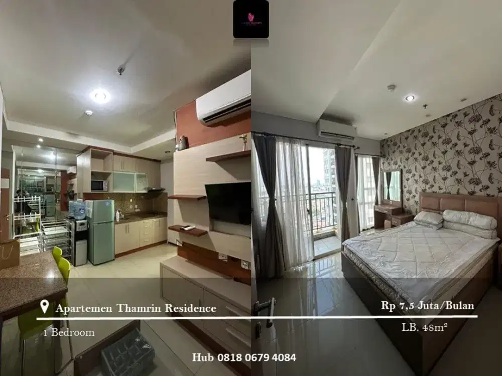 Disewakan Apartement Thamrin Residence 1BR Full Furnished