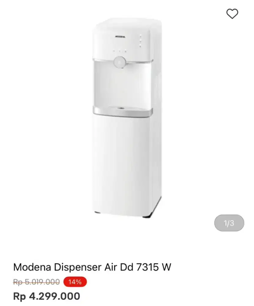 DISPENSER MODENA GALON BAWAH DD 7315 W