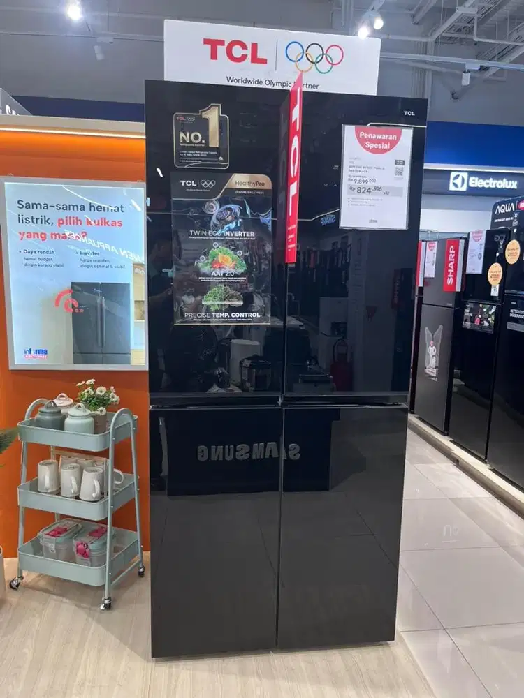 TCL Kulkas 4 pintu twin eco inverter