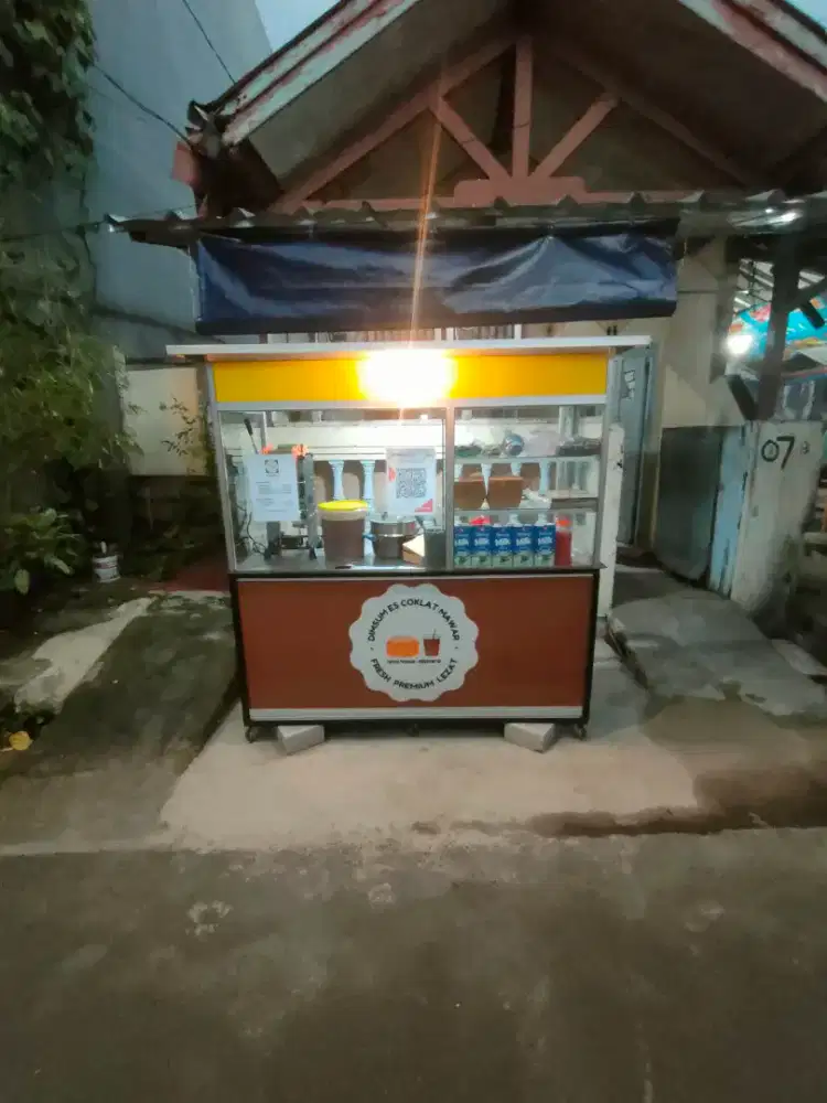 Gerobak Dagangan Alumunium