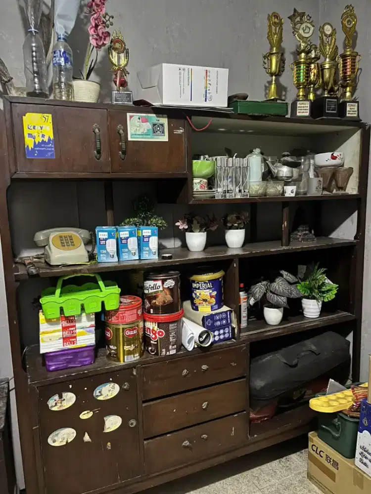 BORONGAN : Buffet Kayu Jati, Almari Kayu Jati, Kitchen Set Kayu