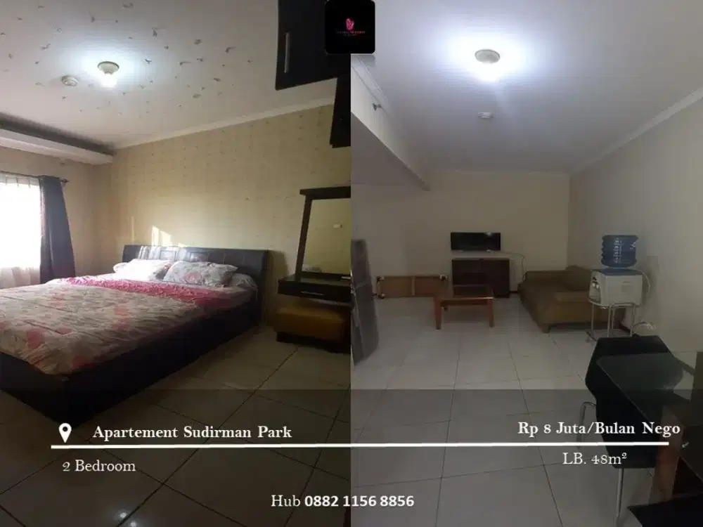 Disewakan Apartement Sudirman Park 2BR Low Floor Full Furnished
