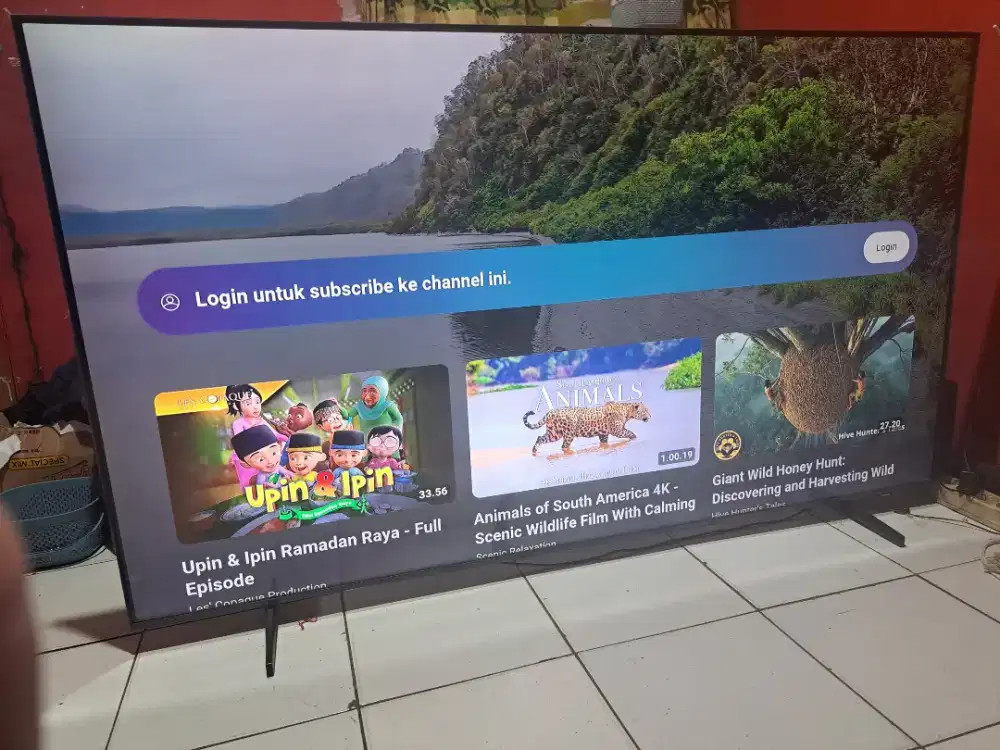 Jual tv samsubg smart 75 inc tipe ua75du7000 bisa youtube netflix dll