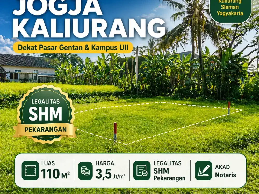 Tanah kaliurang km 10 dekat superindo &  kampus UII