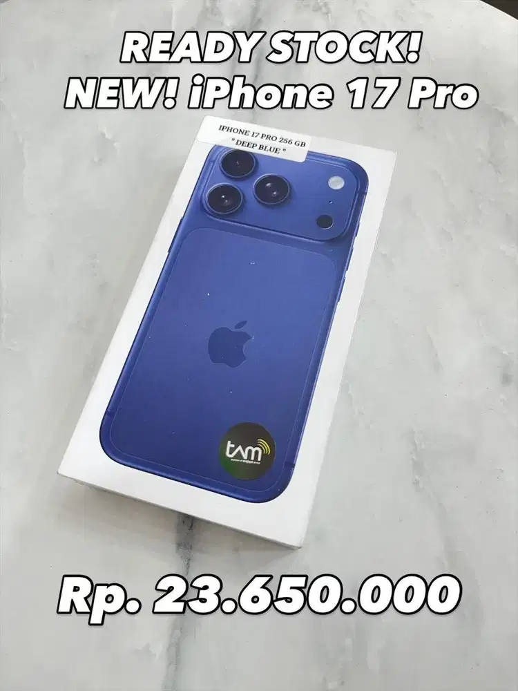 NEW! iPhone 17 Pro 256GB - Deep Blue