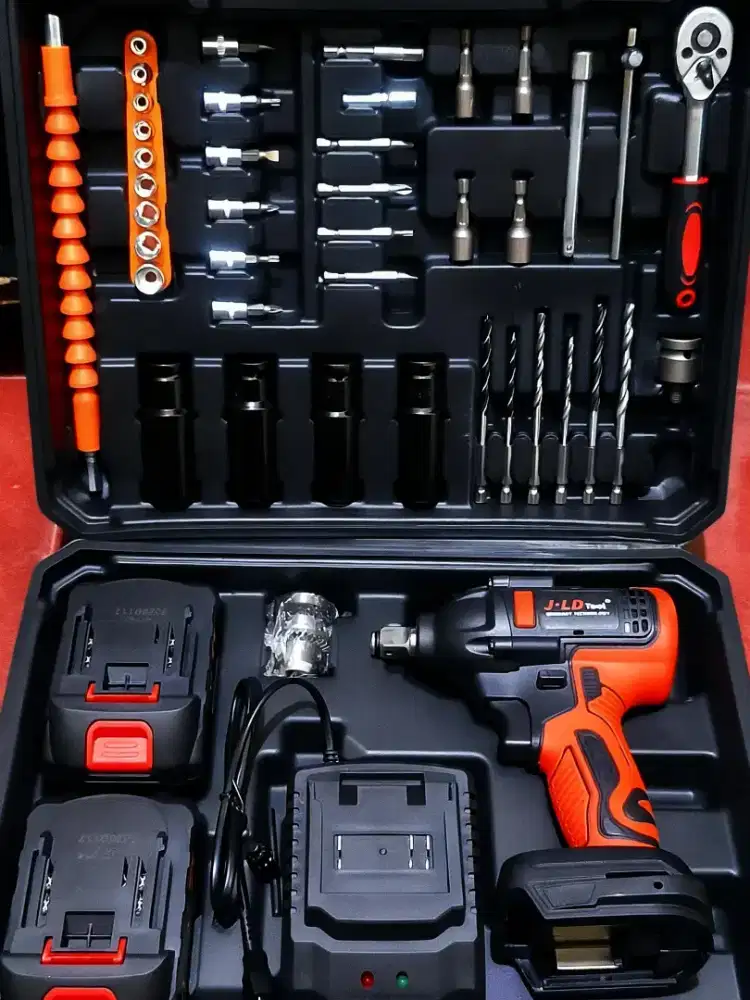 Impact wrench JLD Tool cordless fullset 47pcs