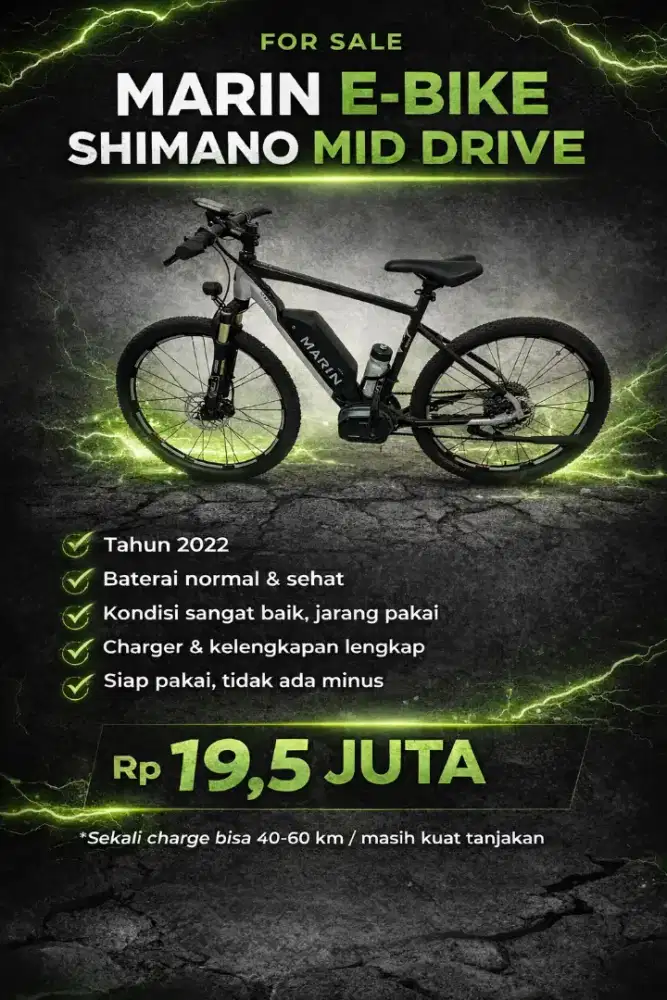 Sepeda MTB Marin DSE electric san rafael