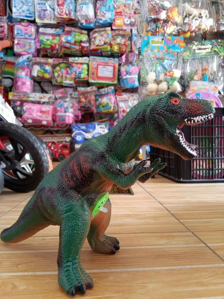 mainan anak dinosauruss karet