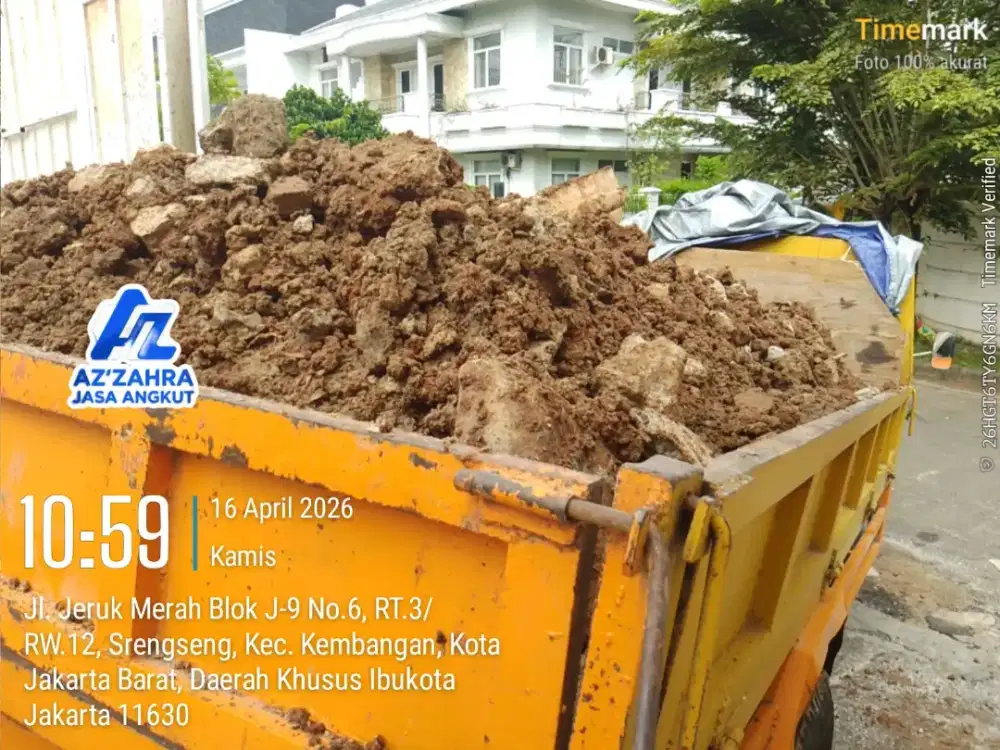 Jasa buang puing dan tanah