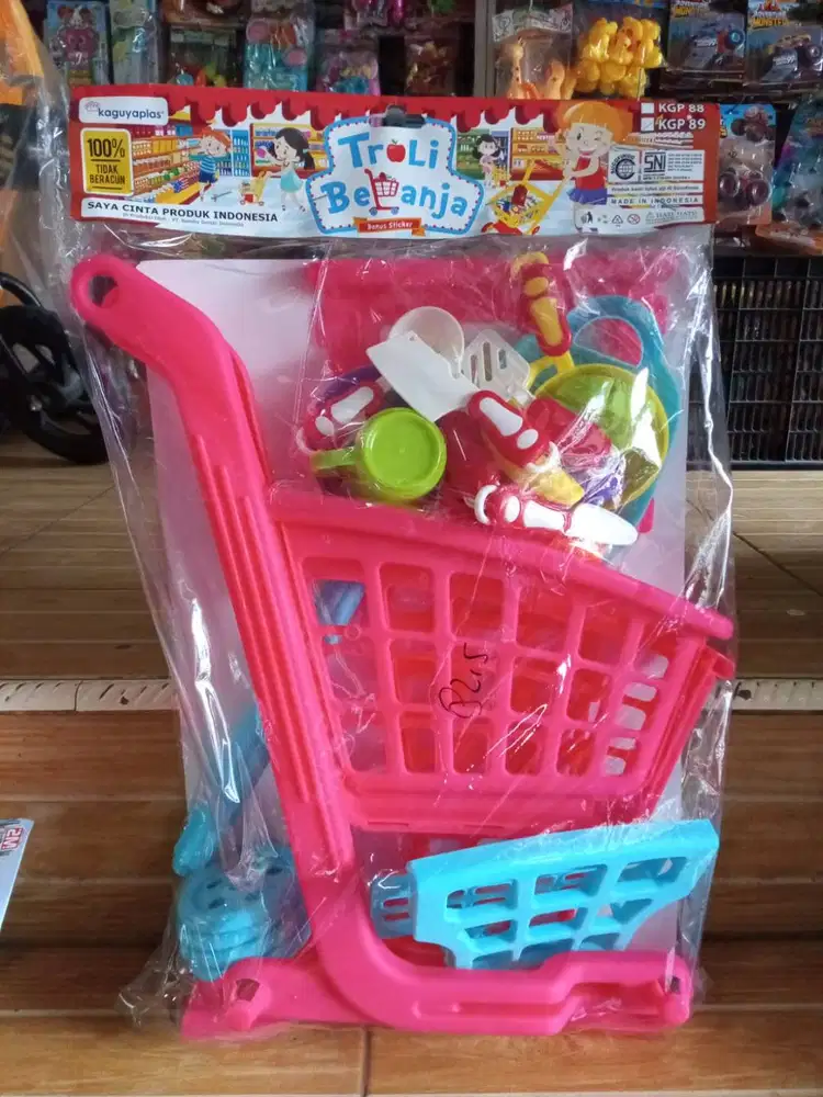 mainan anak trolii supermaket