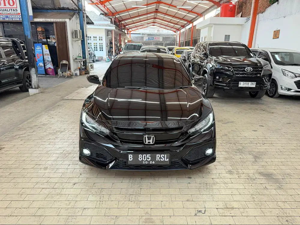 Honda Civic Turbo Hatchback CVT AT 2019 Hitam km35rb asli