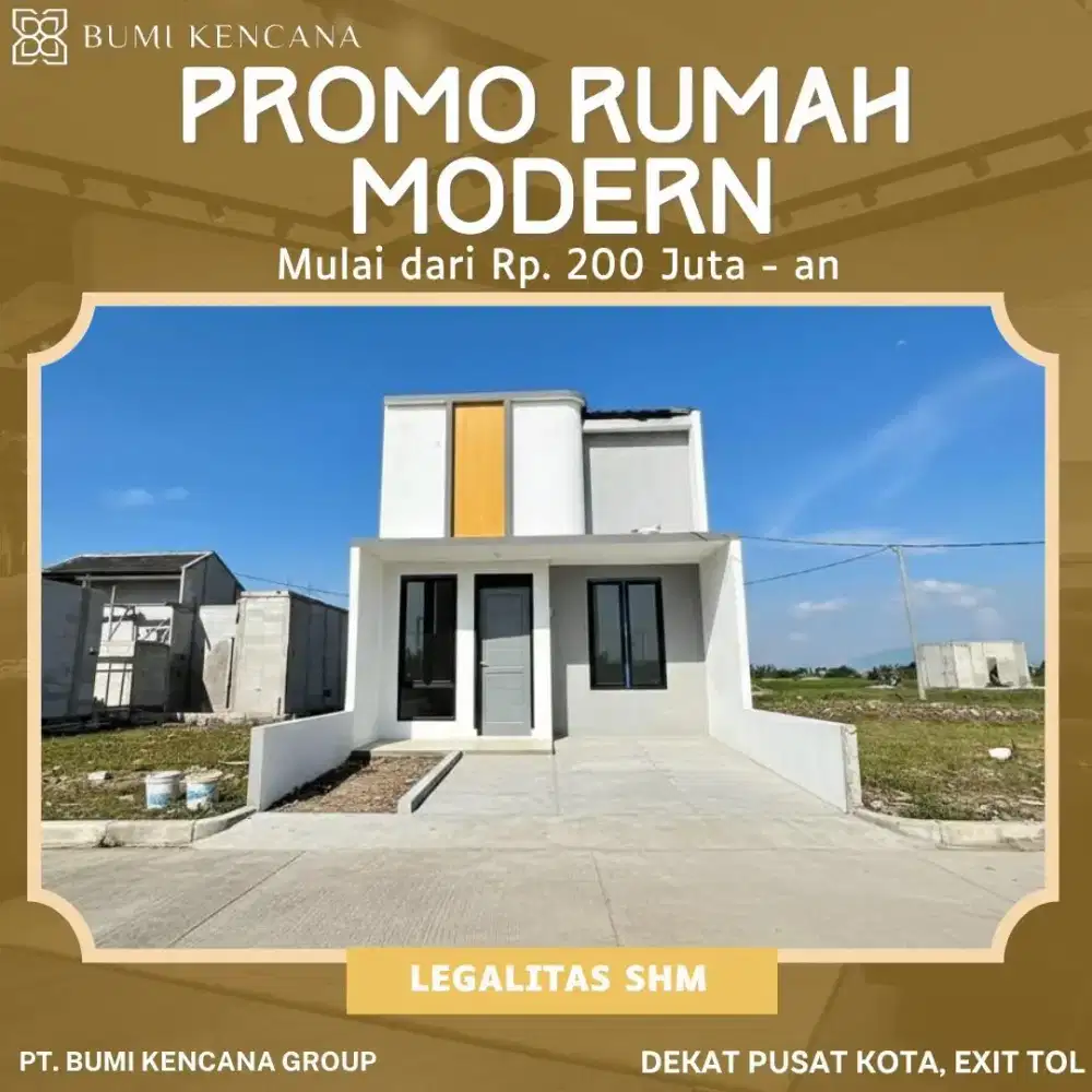 Jual hunian baru kontemporer paling murah dekat tol buahbatu