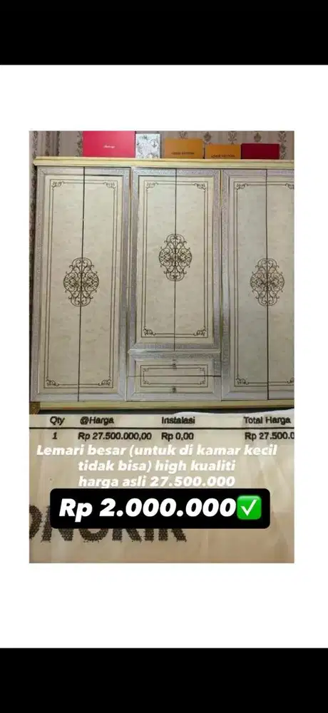 Sale lemari mewah!