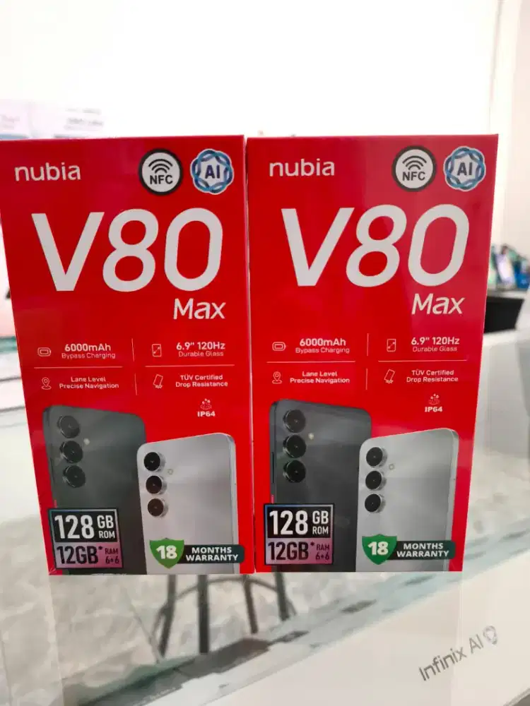Nubia V80 Max 6/128 New Garansi Resmi Promo Bandung