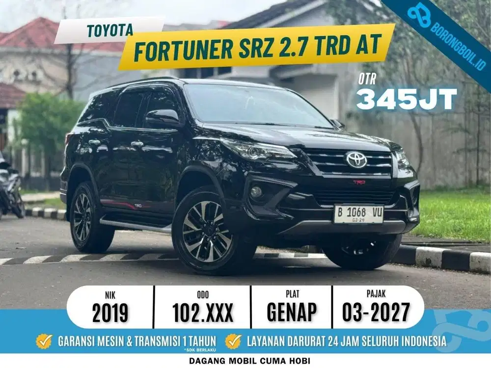 SUV Gagah Gapakai Bau | Toyota Fortuner SRZ Bensin TRD Metik 2019 Hita