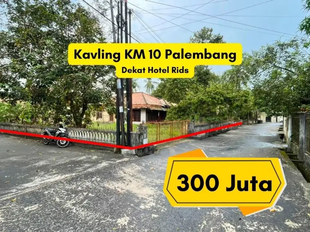 Kavling KM 10 Palembang dekat Simpang 4 Asrama Haji