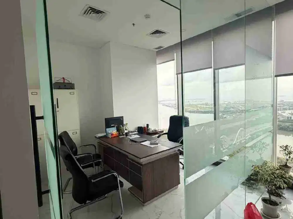 office for rent ready gold coast pik north jakarta