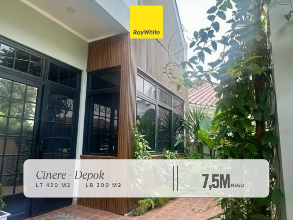 Dijual Rumah Bagus Semi-Furnished 2 Lantai Berlokasi Strategis di Cinere Jakarta Selatan