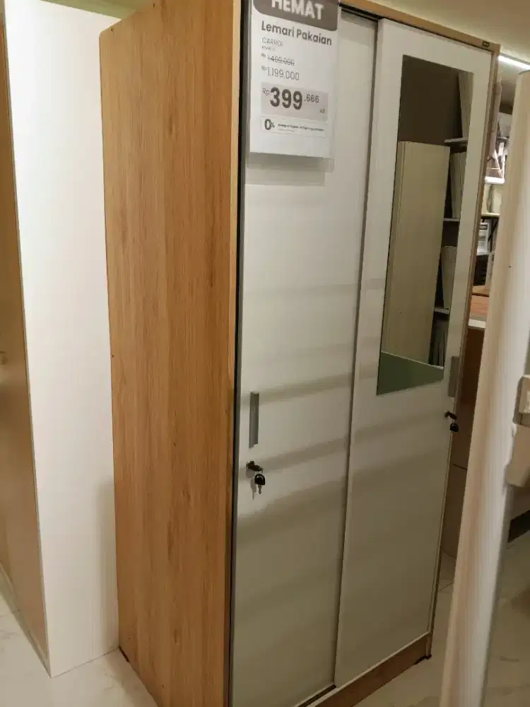 Promo lemari pakaian 2 pintu