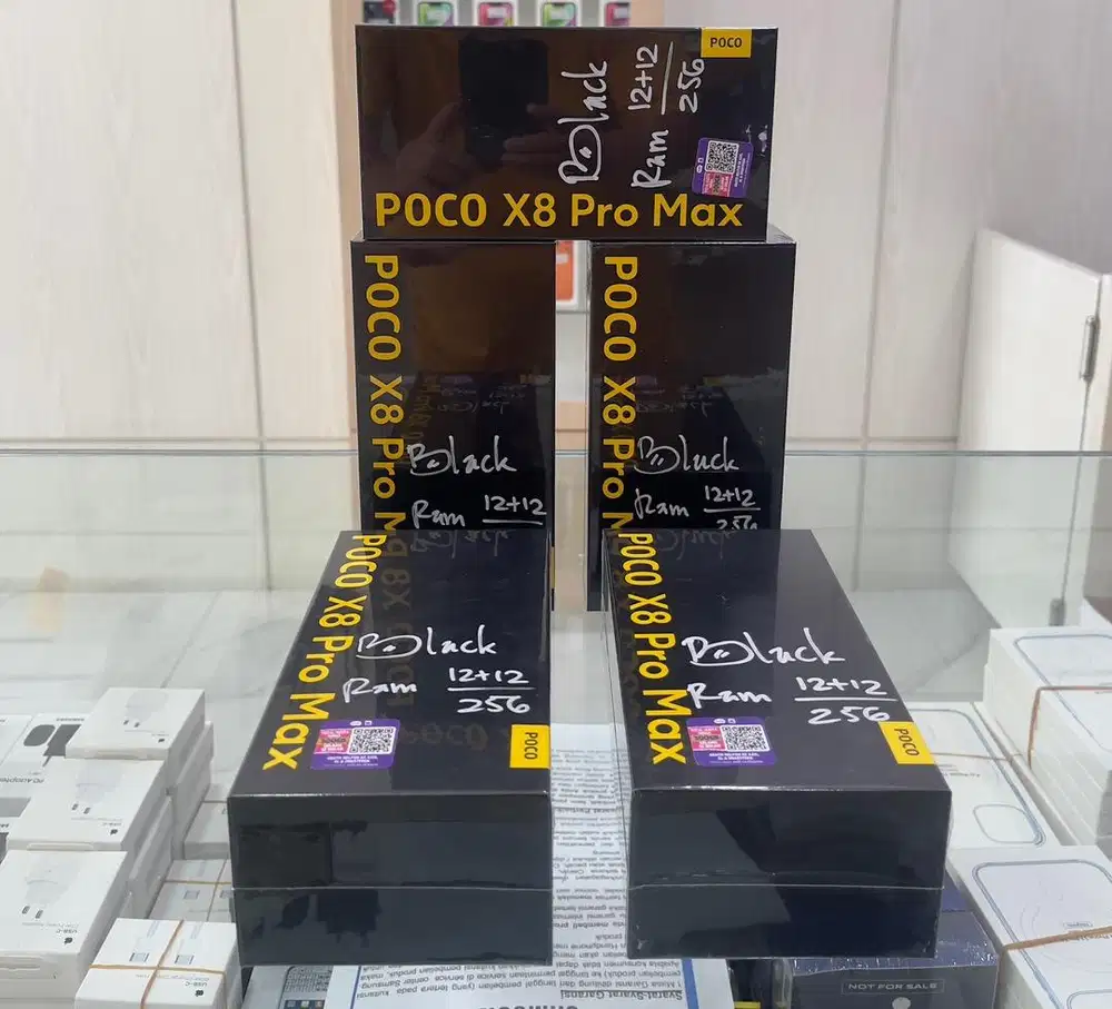 Baru...Xiaomi Poco X8 Pro Max 5G 12/256 Grs Resmi (Warna : Black)