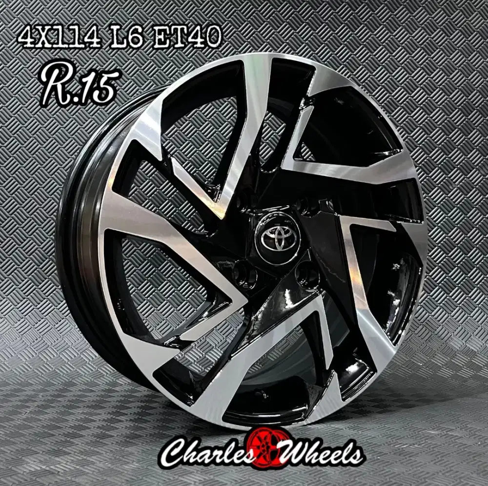 VELG BARU VELOZ RING 15 HITAM POLISH