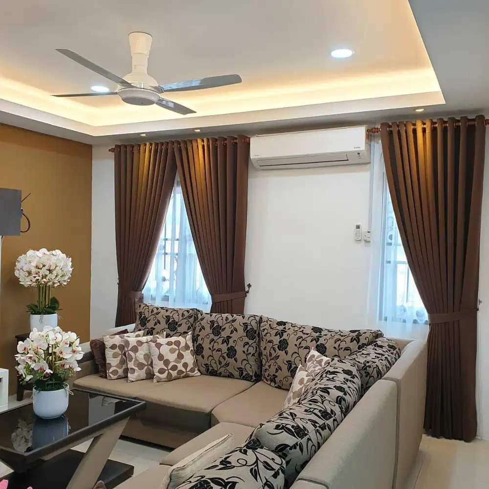 Cod Gorden Blackout Pasang Skat Klinik Hordeng Pintu Gordyn Vitrase