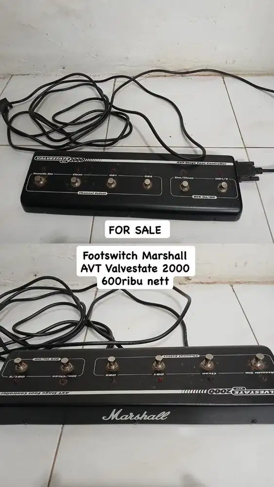 Footswitch Marshall AVT Valvestate 2000