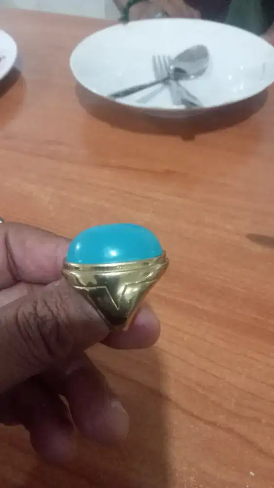 Batu bacan Doko super emban monel kuning tdk luntur