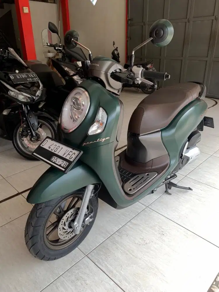 Honda Scoopy Prestige 2023 Hijau Army Sangat Terawat