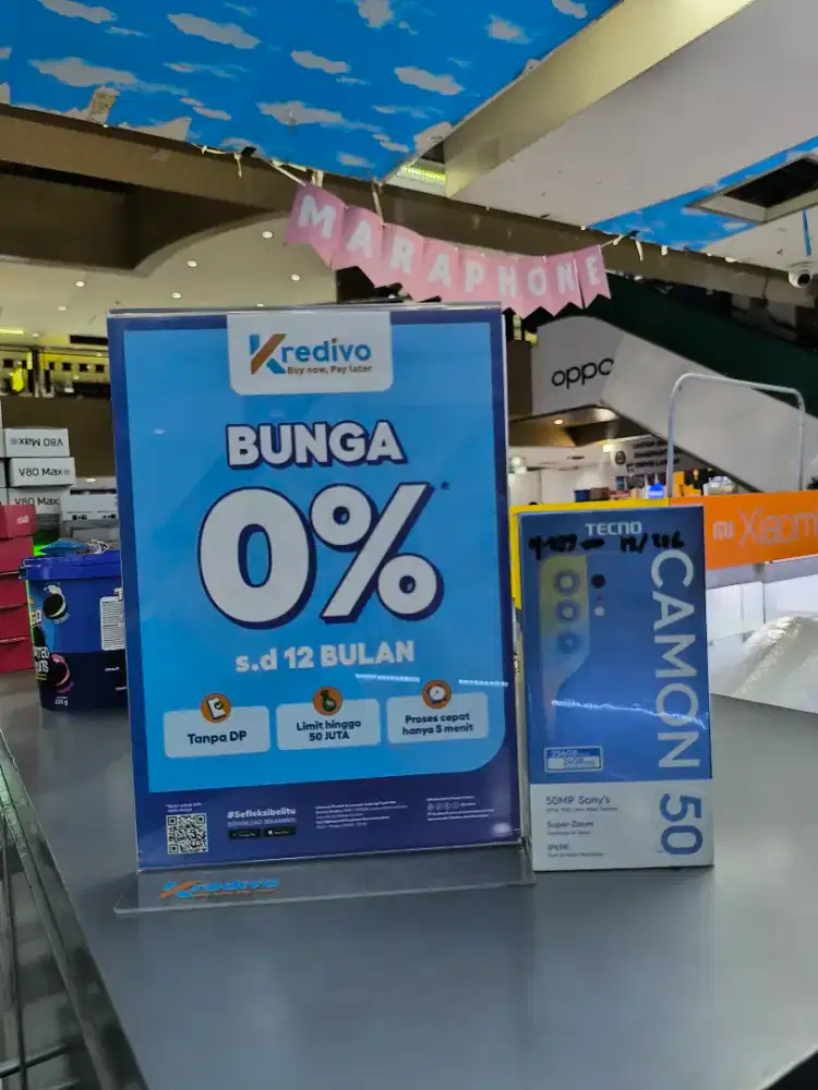 TECNO CAMON 50 PROMO CICILAN BUNGA 0% BY KREDIVO