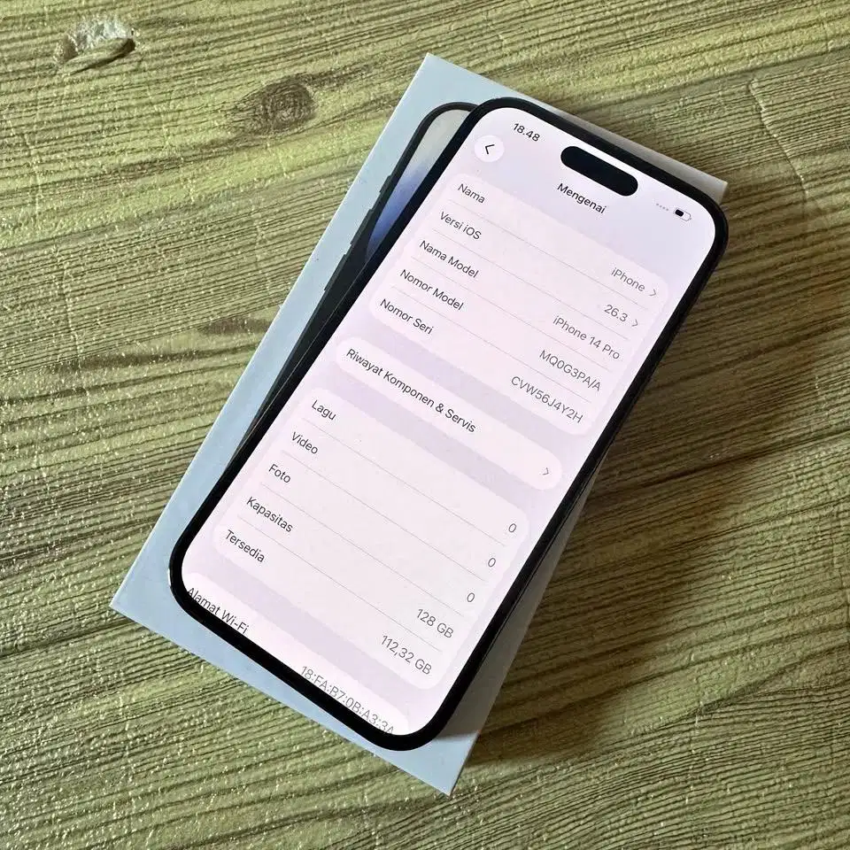 iPhone 14 Pro 128GB Ex iBox Minus Face ID OFF Mulus