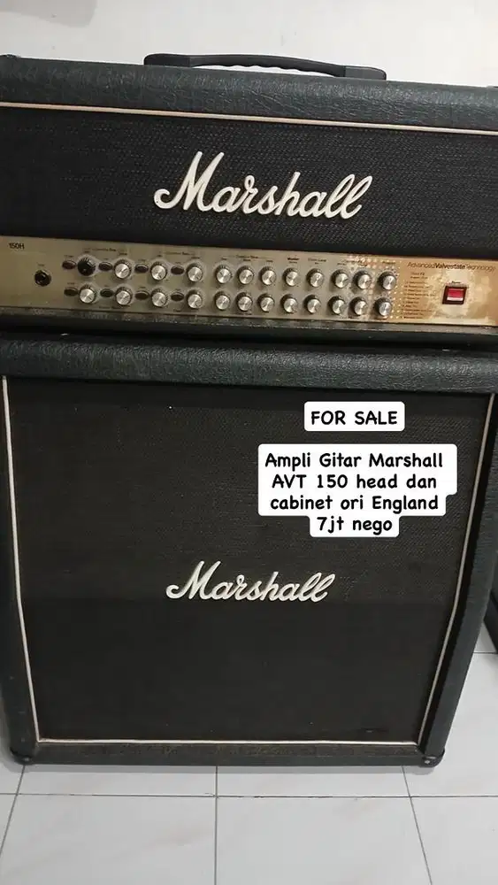 Ampli Gitar Marshall AVT 150 Head and Cabinet ori England