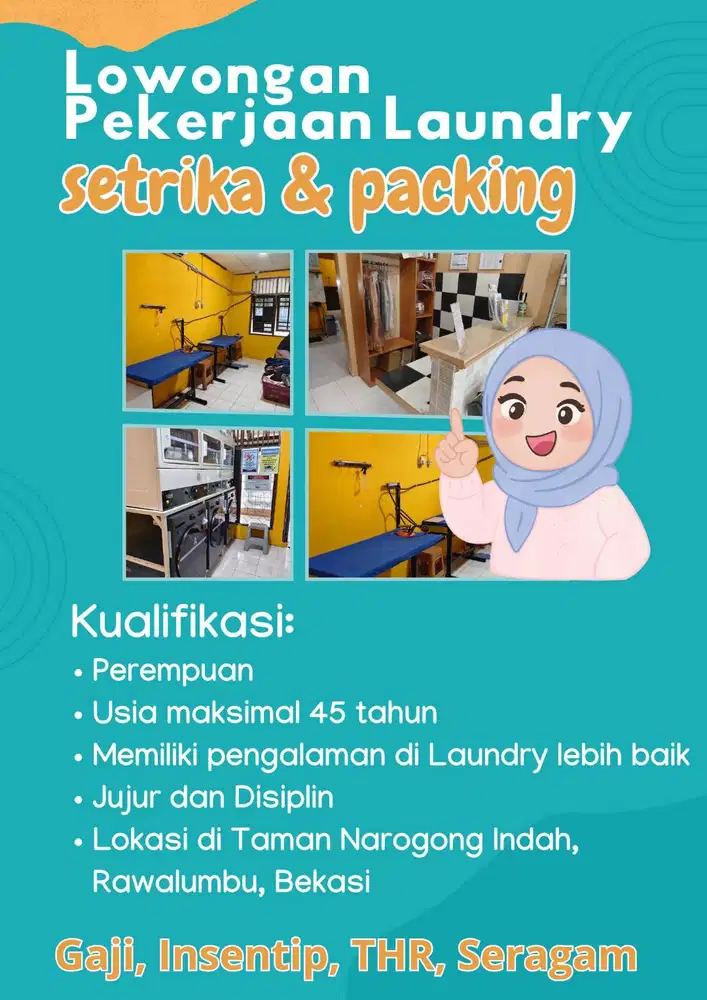 Dibutuhkan Karyawan Setrika & Packing Laundry